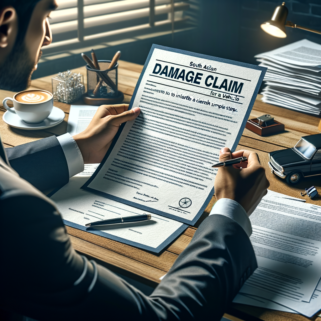 El escrito de reclamación por daños a un vehículo