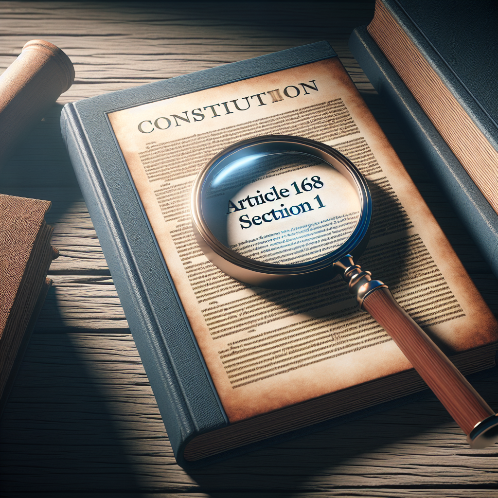 El artículo 168 apartado 1 de la constitución española es ambiguo y causa error de interpretación