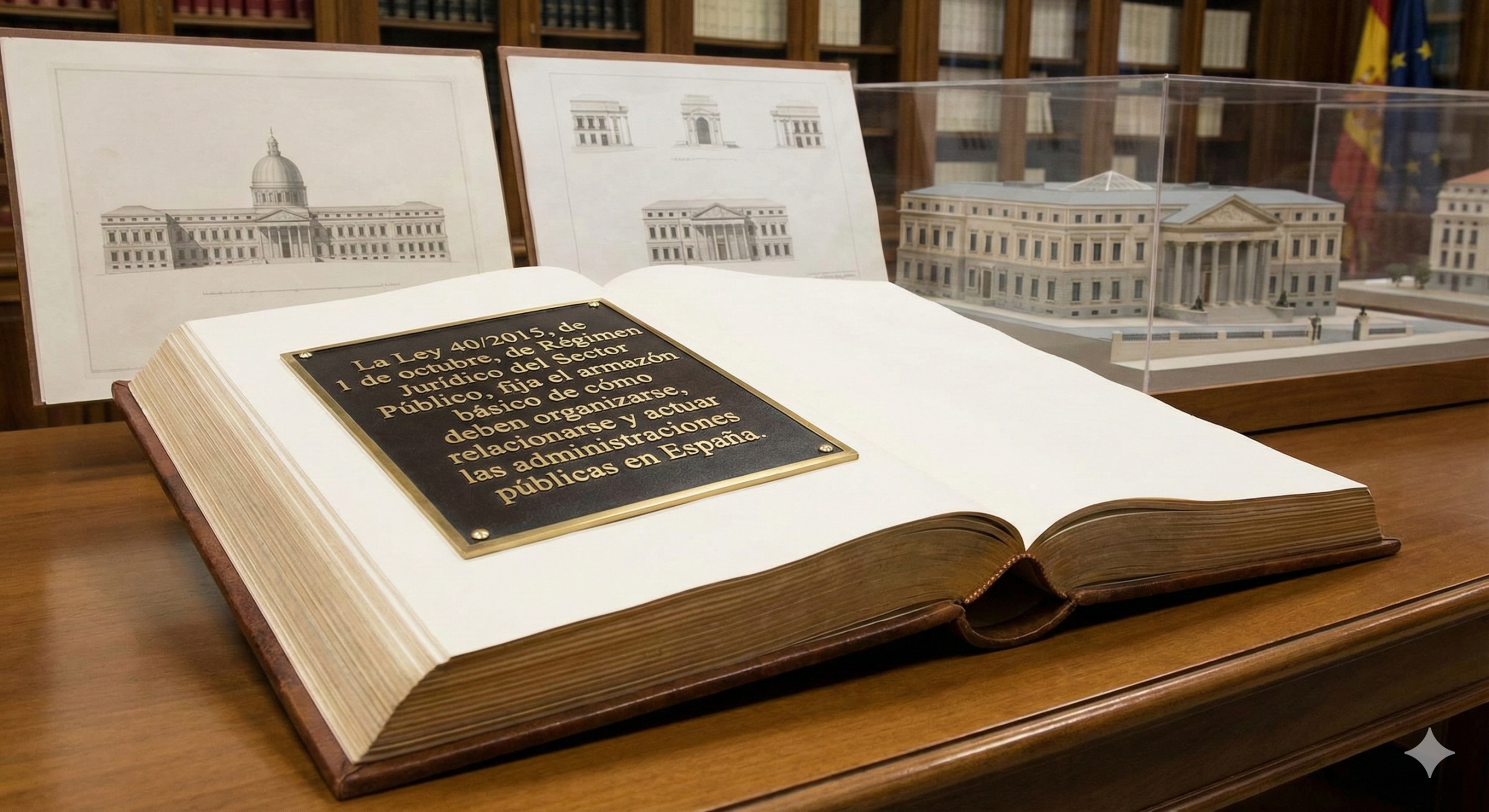 La Ley 40/2015, de 1 de octubre, de Régimen Jurídico del Sector Público, fija el armazón básico de cómo deben organizarse, relacionarse y actuar las administraciones públicas en España.