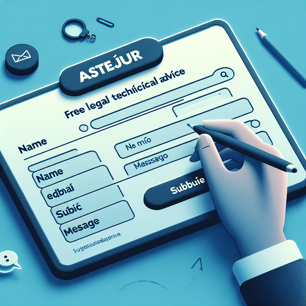Formulario de contacto con ASTEJUR. Asesoría Técnica Jurídica Gratuita en España.